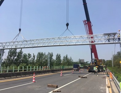 郴州郴州门架标牌施工现场