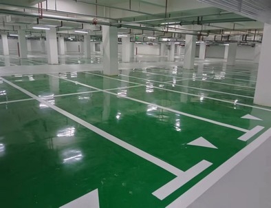 郴州郴州小区停车场标线